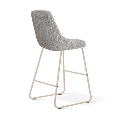 Nolon Nino-Isa barkruk grijs blend - beige onderstel - 65 cm