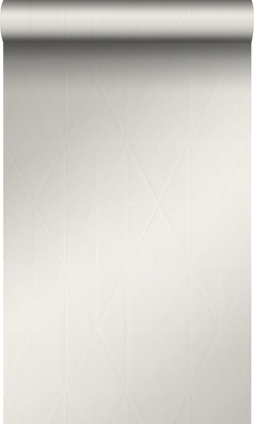 Origin Wallcoverings behang grafische vorm glanzend zilver grijs - 53 cm x 10,05 m - 347232 - vtwonen shop