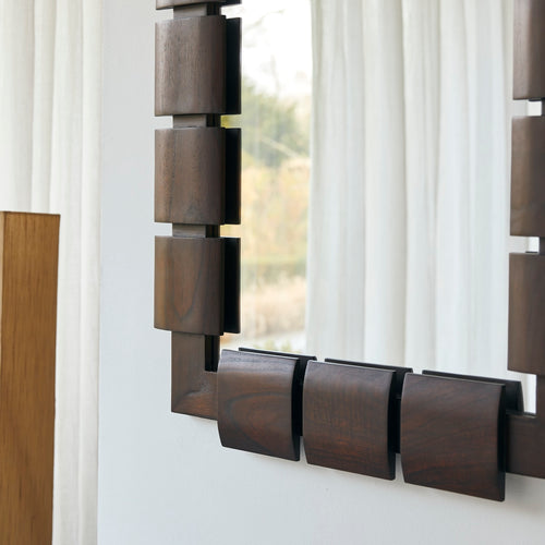 Tikamoon Spiegel in mindi 100 x 80 cm - Bruin - vtwonen shop