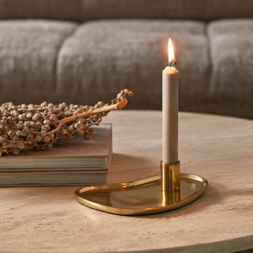 Rivièra Maison Pasco Candle Holder - Aluminium - Goud - vtwonen shop