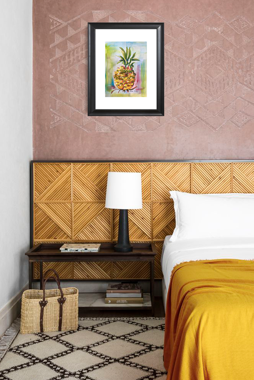 Catchii poster Pineapple Neon - meerkleurig - 297x210 cm