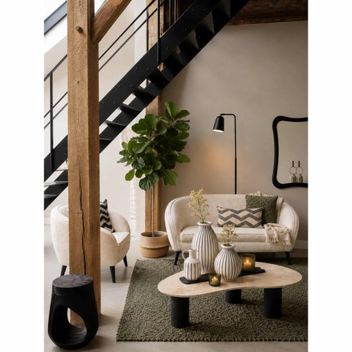 Light & Living vloerlamp Salomo - zwart - 32.5x23x147cm