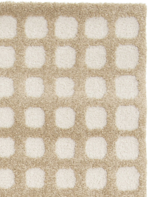 AFK Living vloerkleed Pixel - reliëfeffect - kastanje - 120 x 170 cm