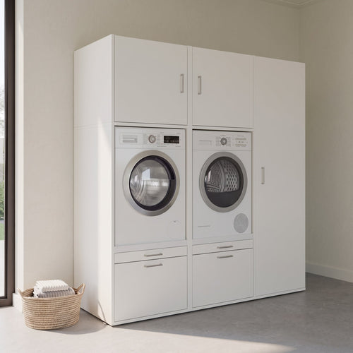 Wastoren® wasmachinekast - Kastenwand 1.1 - wit - 194 x 207 x 65 cm