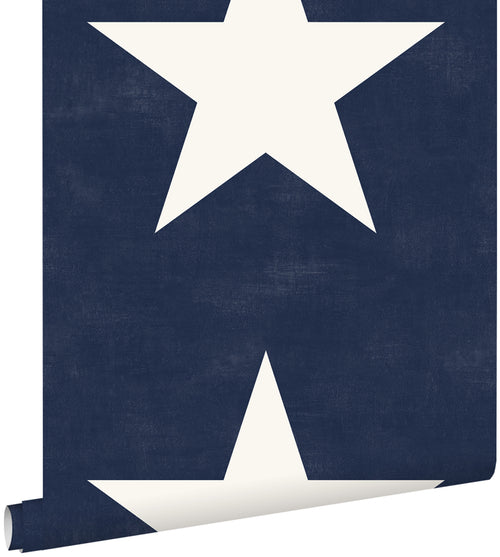 ESTAhome behang sterren marine blauw - 53 cm x 10.05 m - 136454