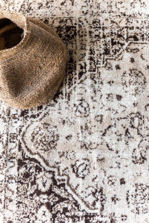 Interieur05 Vintage vloerkleed Arya bruin/beige - 225 x 160 cm