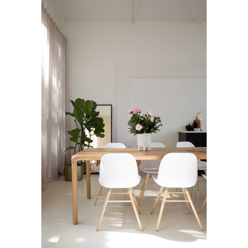 Zuiver Albert Kuip Eetkamerstoelen  Wit - Set van 2 - vtwonen shop