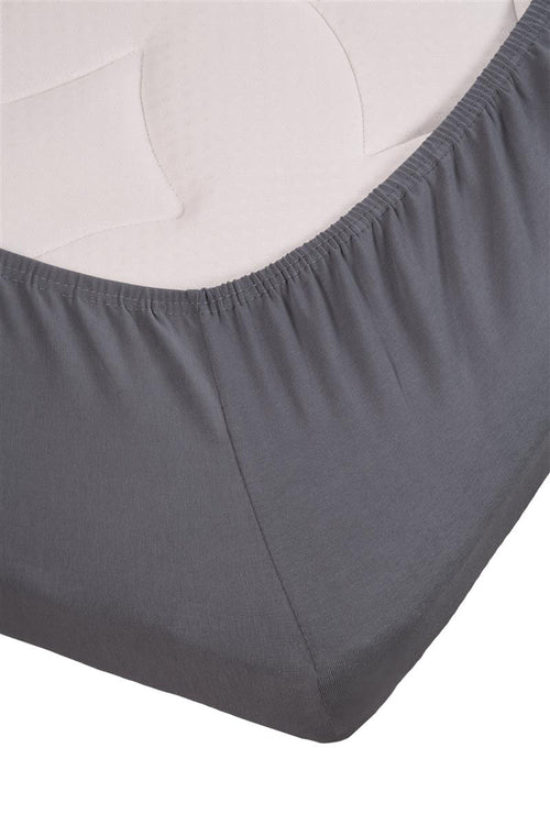 Beddinghouse topper hoeslaken BH Jersey Stretch TD - 180x200/220 cm - koel grijs - vtwonen shop