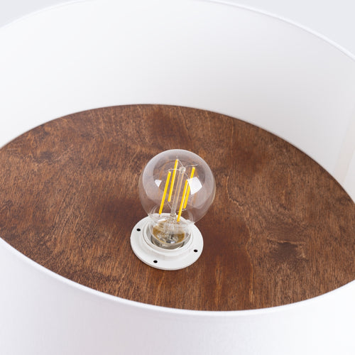 Sollux Lighting Plafondlamp TELESTO wit/donkerbruin - 35x35x20cm
