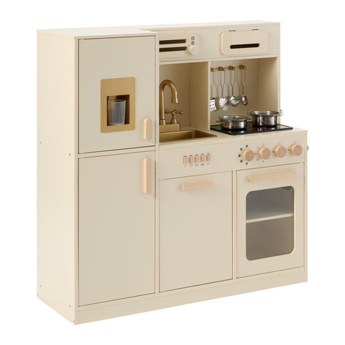 Petite Amélie Houten speelkeuken XL Noisette - Met 7-delige accessoires | Beige - vtwonen shop