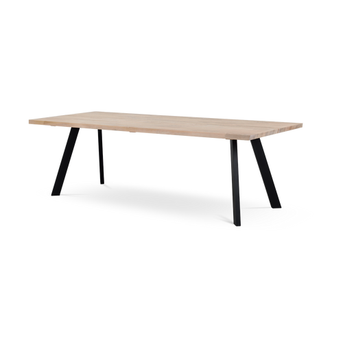 Rowico Home Fred houten eettafel whitewash - 240 x 100 cm - vtwonen shop