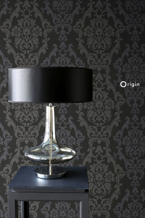 Origin Wallcoverings behang ornamenten zwart en glanzend brons - 53 cm x 10,05 m - 346208