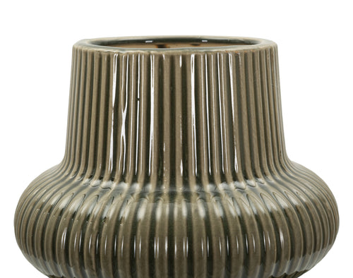 Mauro Ferretti vaas - Ø 18x36 cm - donkergroen