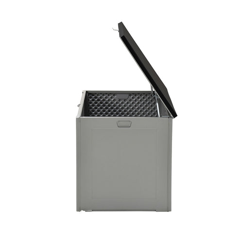 Primo kussenbox - kunststof - 680L - 146x71 cm - donkergrijs - zwart
