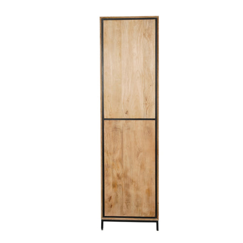StarFurn Boekenkast RichWood - Naturel Mangohout - 60x45x220cm - vtwonen shop