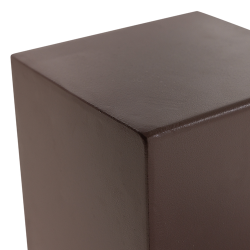 WOOOD wanddeco set vaas/kubus Numo - Metaal - Bruin - 39x19x19