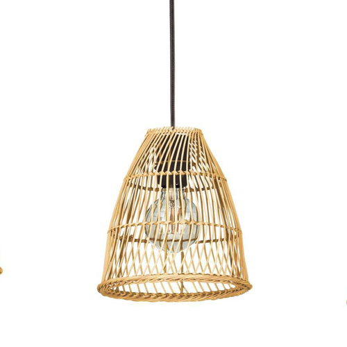 EGLO hanglamp Ayesgarth - e27 - 91 cm - zwart/hout - vtwonen shop