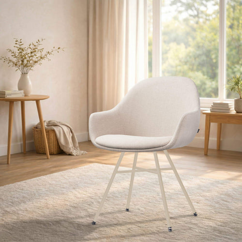 Nolon Noa-Mae eetkamerstoel beige - beige onderstel