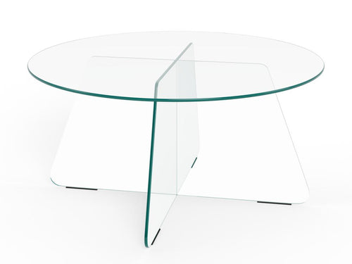 Rebellenclub  Circe Salontafel - ø80 cm - Transparant Glas