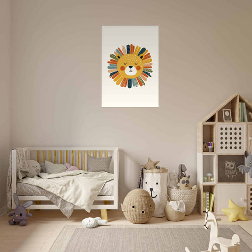 Artfulprints  Boho leeuw   poster 50x70 cm - vtwonen shop