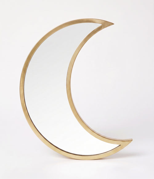 vtwonen - Wandspiegel - Goud – Maanvorm - 30 cm
