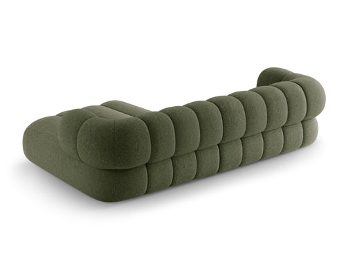 Cosmopolitan Design Hoekbank Koge 5-zits, chenille groente - 165x270x70cm