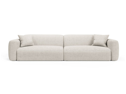 Cosmopolitan Design Modulaire bank Strino 4-zits, structurele stof beige - 98x240x78cm