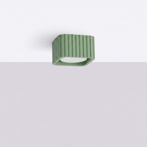 Sollux Lighting Plafondlamp RIFF 1 saliegroen Gx53 - 10x10x6cm