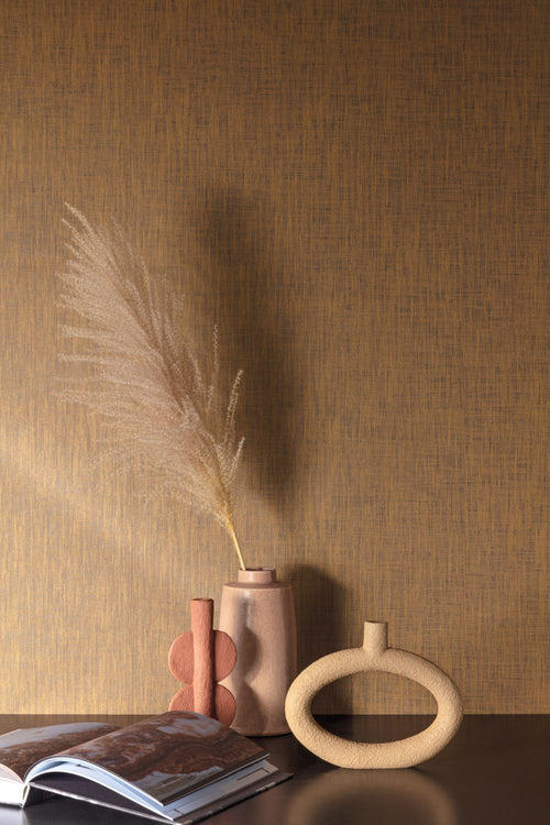Masureel behang effen bruin - 53 cm x 10.05 m - 630840 - vtwonen shop
