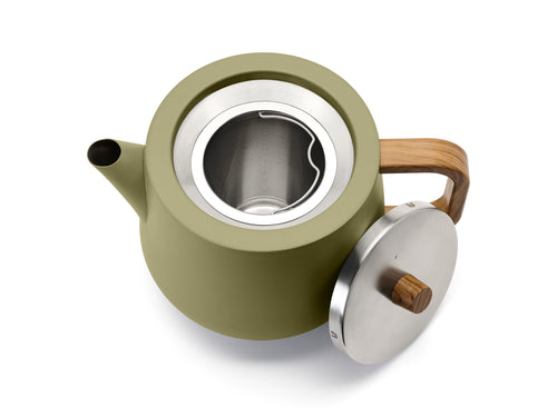 Bredemeijer -Theepot Facet - khaki green - 1,1L
