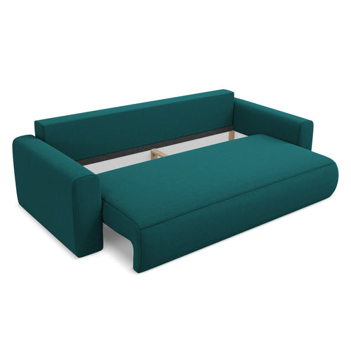 LaMiaSofa 3-zits slaapbank Perugia - velours - marien - 238x105x82