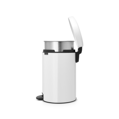Brabantia NewIcon Pedaalemmer, 12 liter, metalen binnenemmer - White
