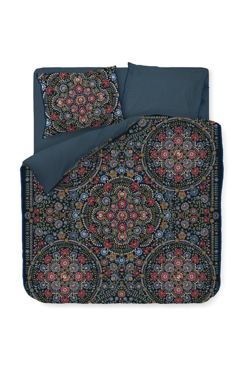 Pip Studio dekbedovertrek Il Ricamo - 200x200/220 cm - donker blauw - vtwonen shop
