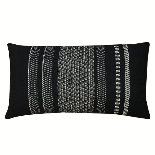 Malagoon kussen Native - zwart - 35x65cm 100% katoen