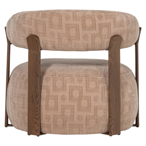 WOOOD fauteuil Foon - Structuurstof - Zand - 78x82x73