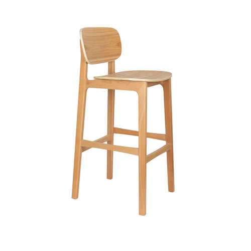 Zuiver Fleur Barkruk Hout Beige