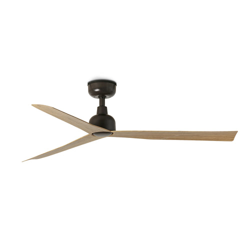 Faro Marine Marine plafondventilator 125 cm, donkerbruin, eikenhouten bladen, IP44