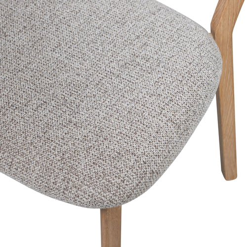 WOOOD eetkamerstoelen houten frame Udar - Naturel - Set van 2