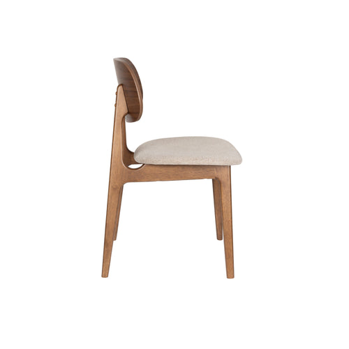 Dutchbone Marais Eetkamerstoelen Walnoot kleur - Set van 2