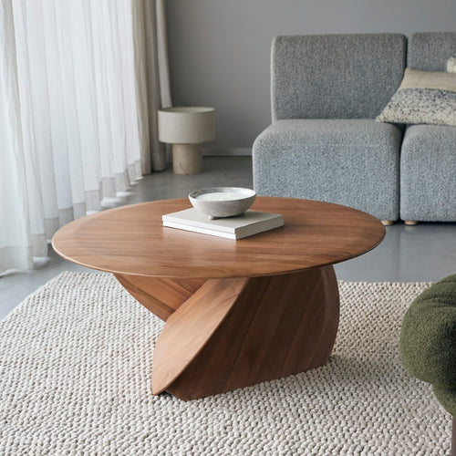 Tikamoon Salontafel in massief teak, groot model - Naturel - vtwonen shop