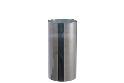 J-Line lamp Blinkend - glas - grijs - medium - LED lichtjes