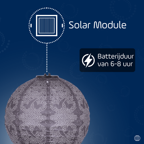 Lumiz solar lampion - bologna set - 5 stuks - vtwonen shop