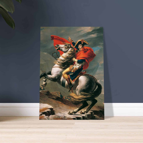 Artfulprints Poster met Lijst Jacques Louis David - Napoleon Bonaparte   - 50x70 cm - Meerkleurig
