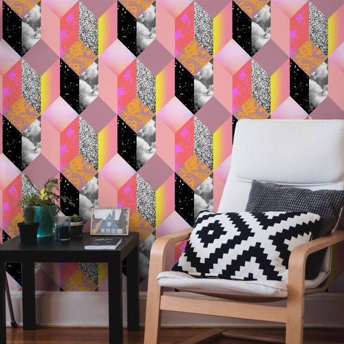 Walls4You behang geometrische vormen multicolor - 53 cm x 10 m - 640156 - vtwonen shop