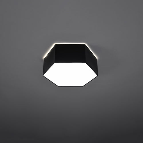 Sollux Lighting Plafondlamp SUNDE 11 zwart - 30,5x26,5x11,5cm