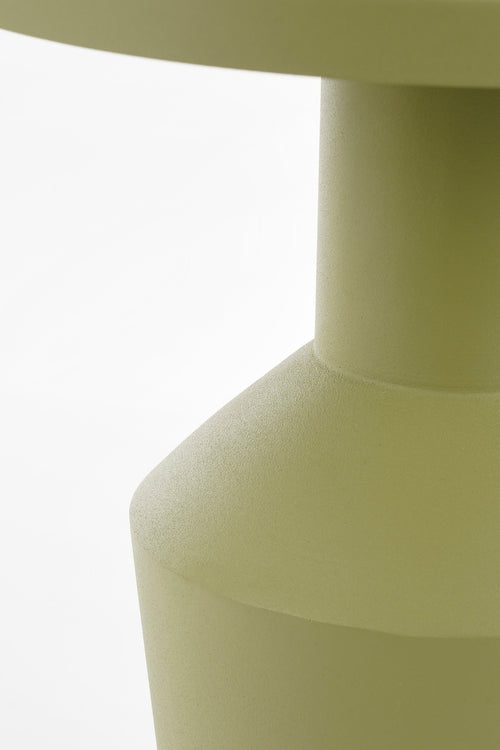 Mica Decorations Feroza Bijzettafel - H41 x Ø34 cm - Metaal - Lichtgroen - vtwonen shop