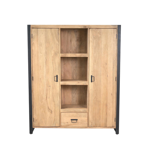 Starfurn Boekenkast Britt - Naturel Hout - 150x40x180cm