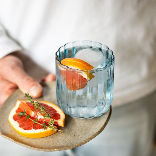 Brut Homeware Tumbler Gaia - set van 4 - blauw - vtwonen shop