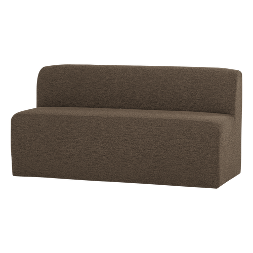 WOOOD eetbank 164 cm rugleuning Mojo Base - Bouclé - Bruin - 83x164x76