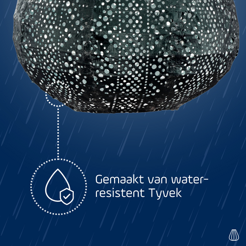 Lumiz solar lampion - lace tulip - 20 cm - groen - vtwonen shop